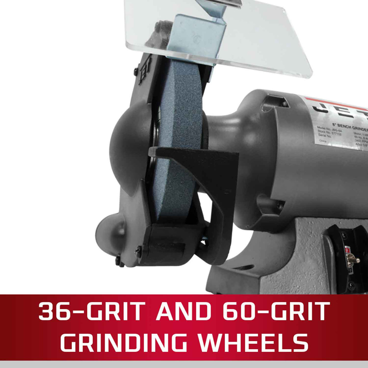 JET, JT9-577102 JBG-8A, 8" Shop Bench Grinder