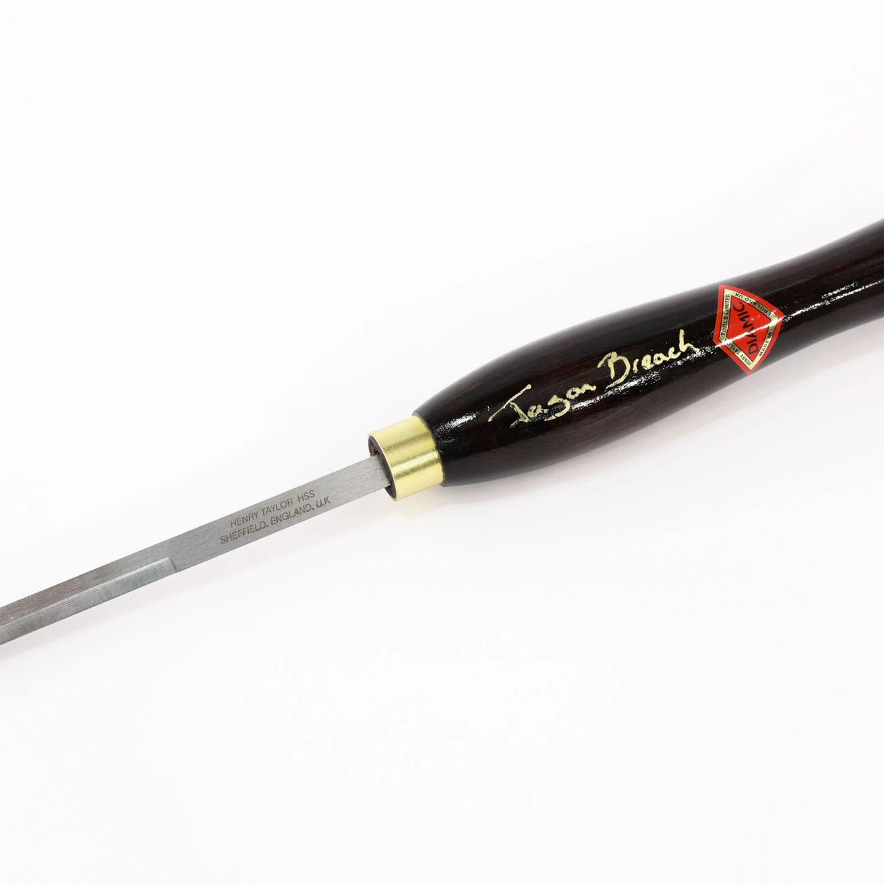 Henry Taylor Diamic, HCT124JB, Jason Breach 3/8" Taper Sided Square Scraper Negative Top Rake - 10" Handle