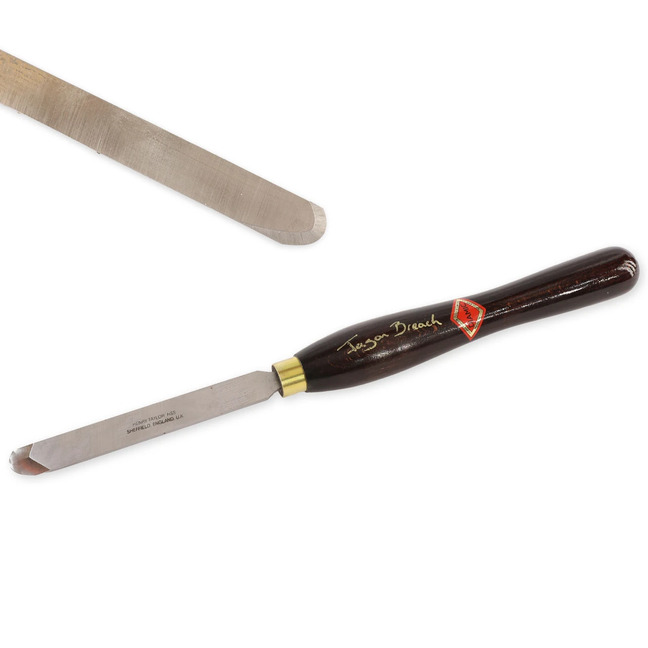 Henry Taylor Diamic, HCT38JB, Jason Breach 3/4" Round Nose Scraper with Negative Top Rake - 10" Handle