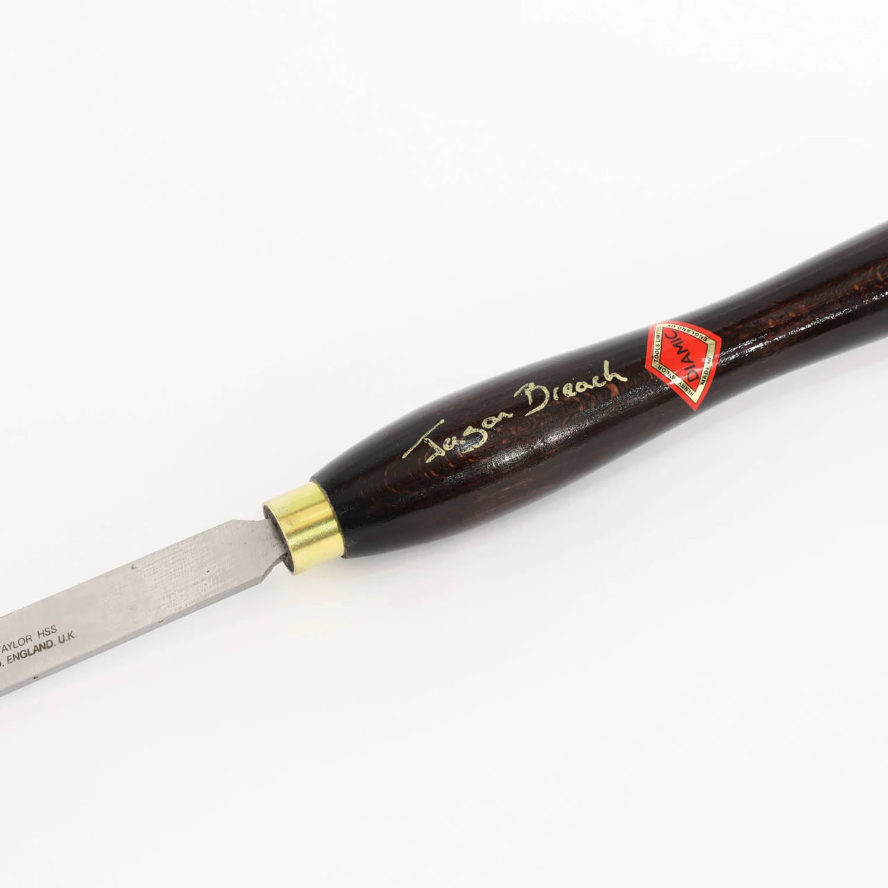 Henry Taylor Diamic, HCT38JB, Jason Breach 3/4" Round Nose Scraper with Negative Top Rake - 10" Handle