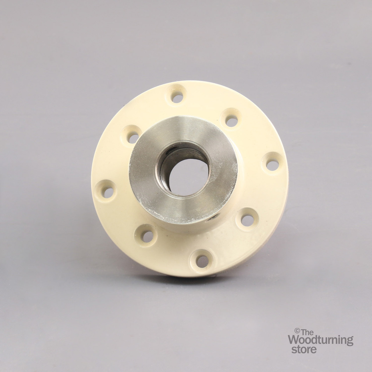 Oneway, 4" Carbon Steel Faceplate, 1" x 8 TPI, B STOCK