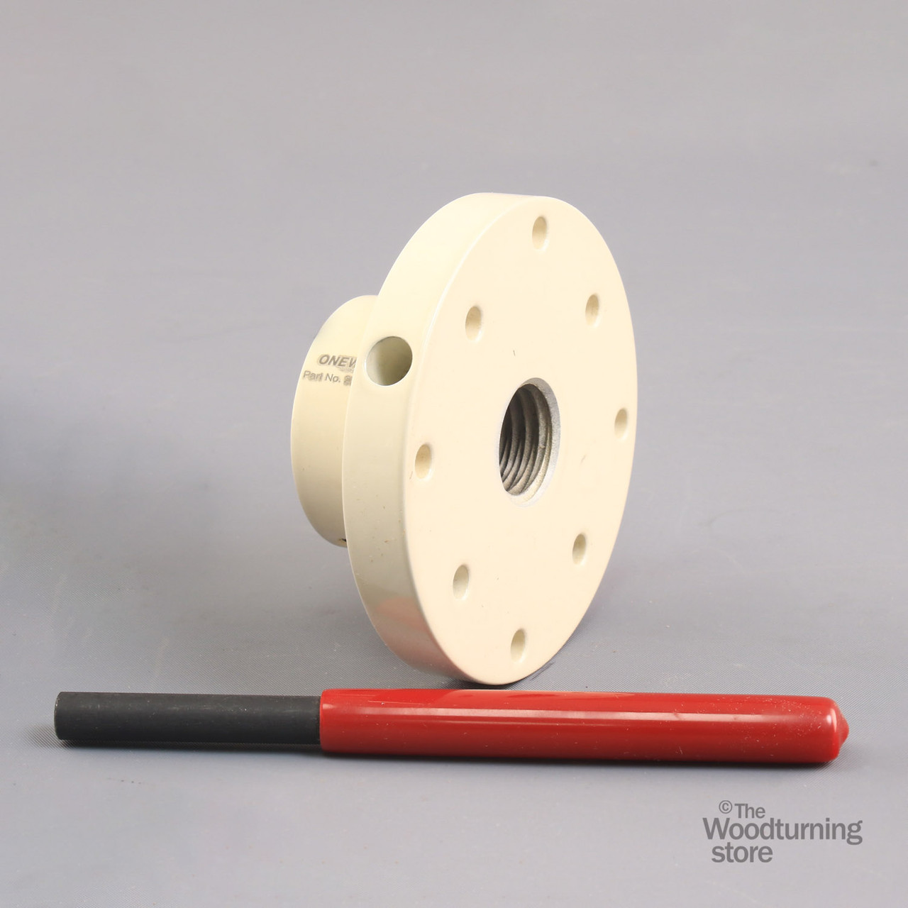 Oneway, 4" Carbon Steel Faceplate, 1" x 8 TPI, B STOCK