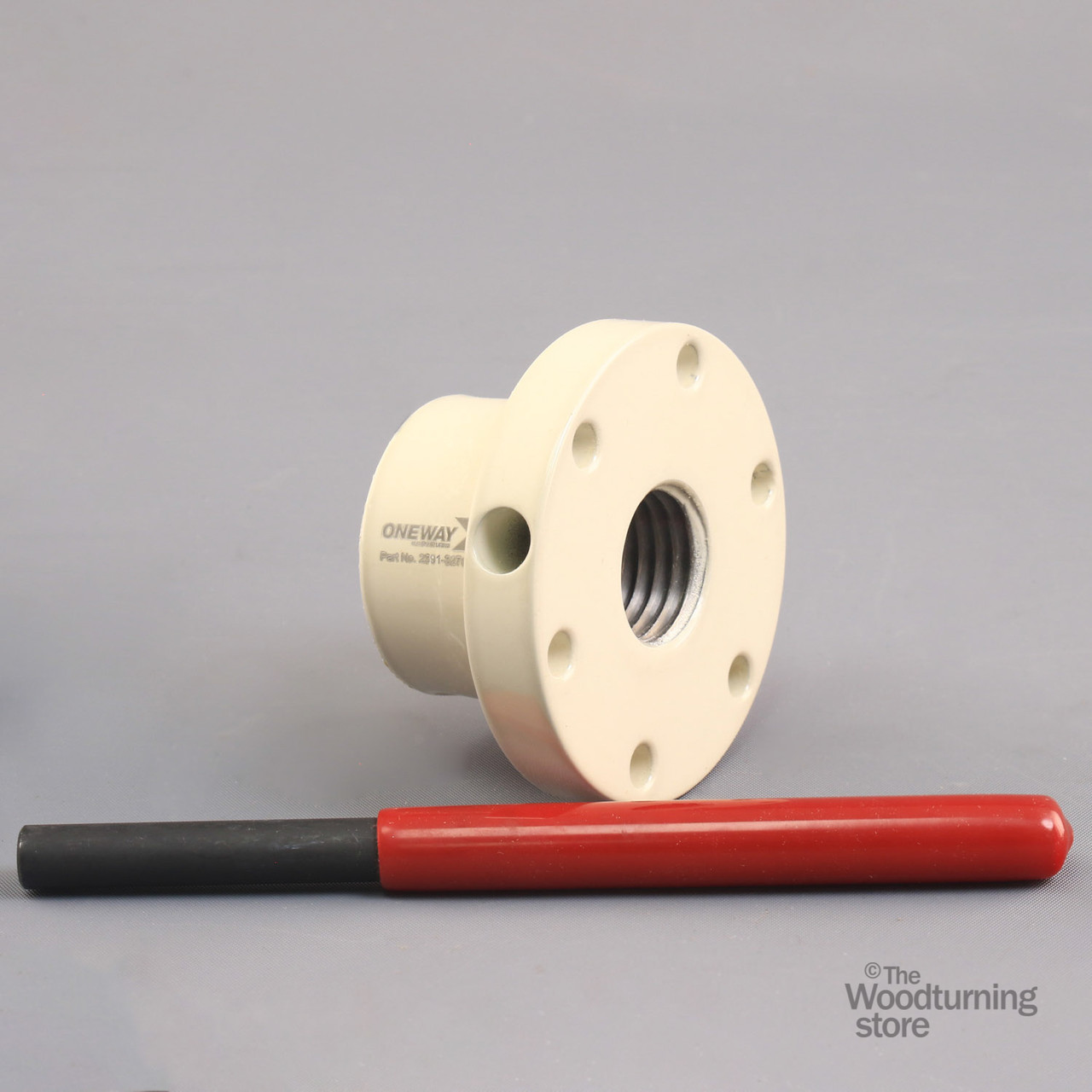 Oneway, 3" Carbon Steel Faceplate, 1" x 8 TPI, B STOCK