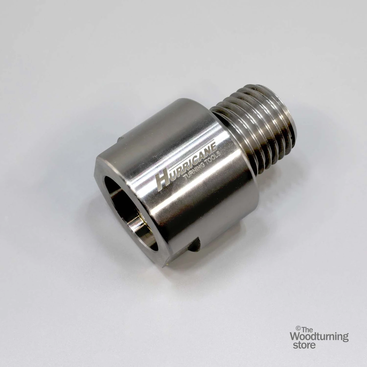 Hurricane, Headstock Spindle Adapter, Converts 1 1/4" x 8 TPI Spindle to M33 x 3.5mm, B STOCK