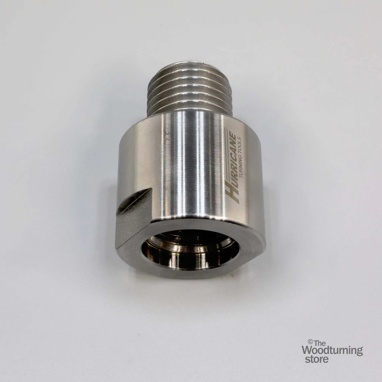 Hurricane, Headstock Spindle Adapter, Converts 1 1/4" x 8 TPI Spindle to M33 x 3.5mm, B STOCK