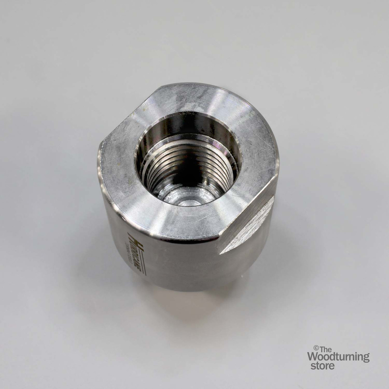 Hurricane, Headstock Spindle Adapter, Converts 1 1/8" x 8 TPI Spindle to 1 1/4" x 8 TPI, A STOCK
