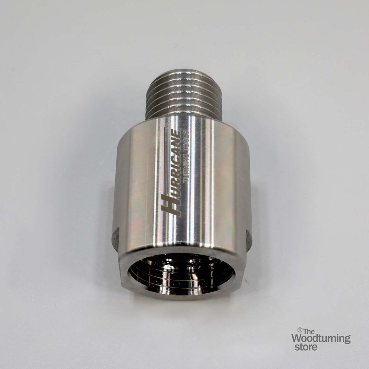 Hurricane, Headstock Spindle Adapter, Converts 1 1/2" x 8 TPI Spindle to 1 1/4" x 8 TPI, B STOCK