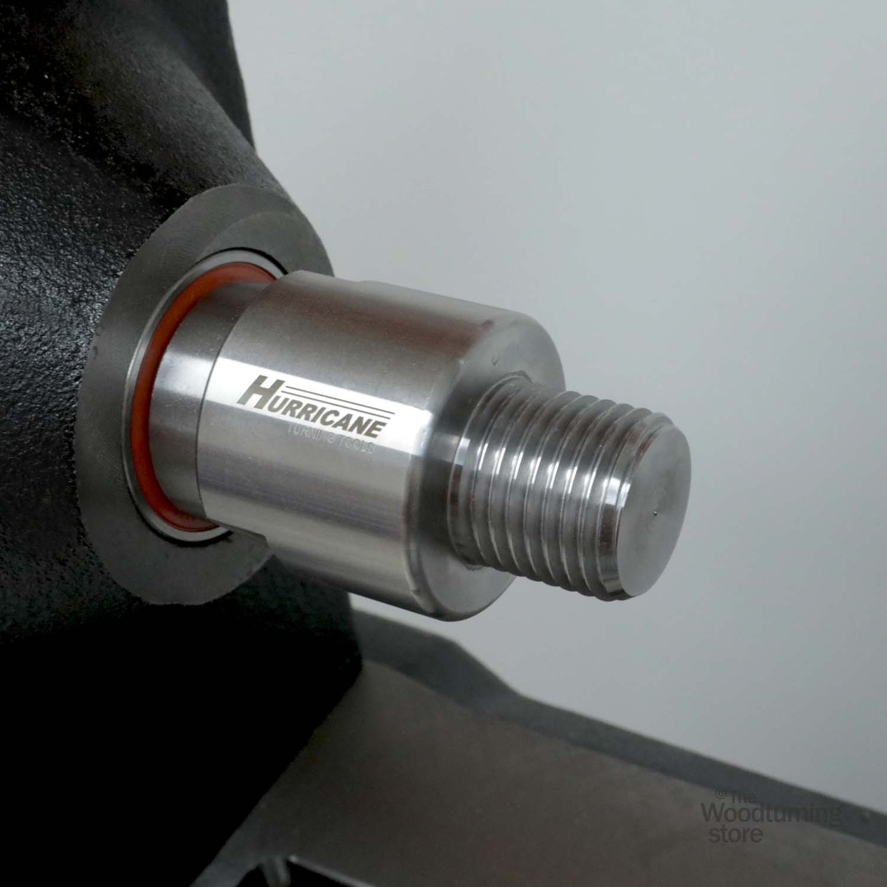 Hurricane, Headstock Spindle Adapter, Converts 1 1/8" x 8 TPI Spindle to 1 1/4" x 8 TPI, B STOCK