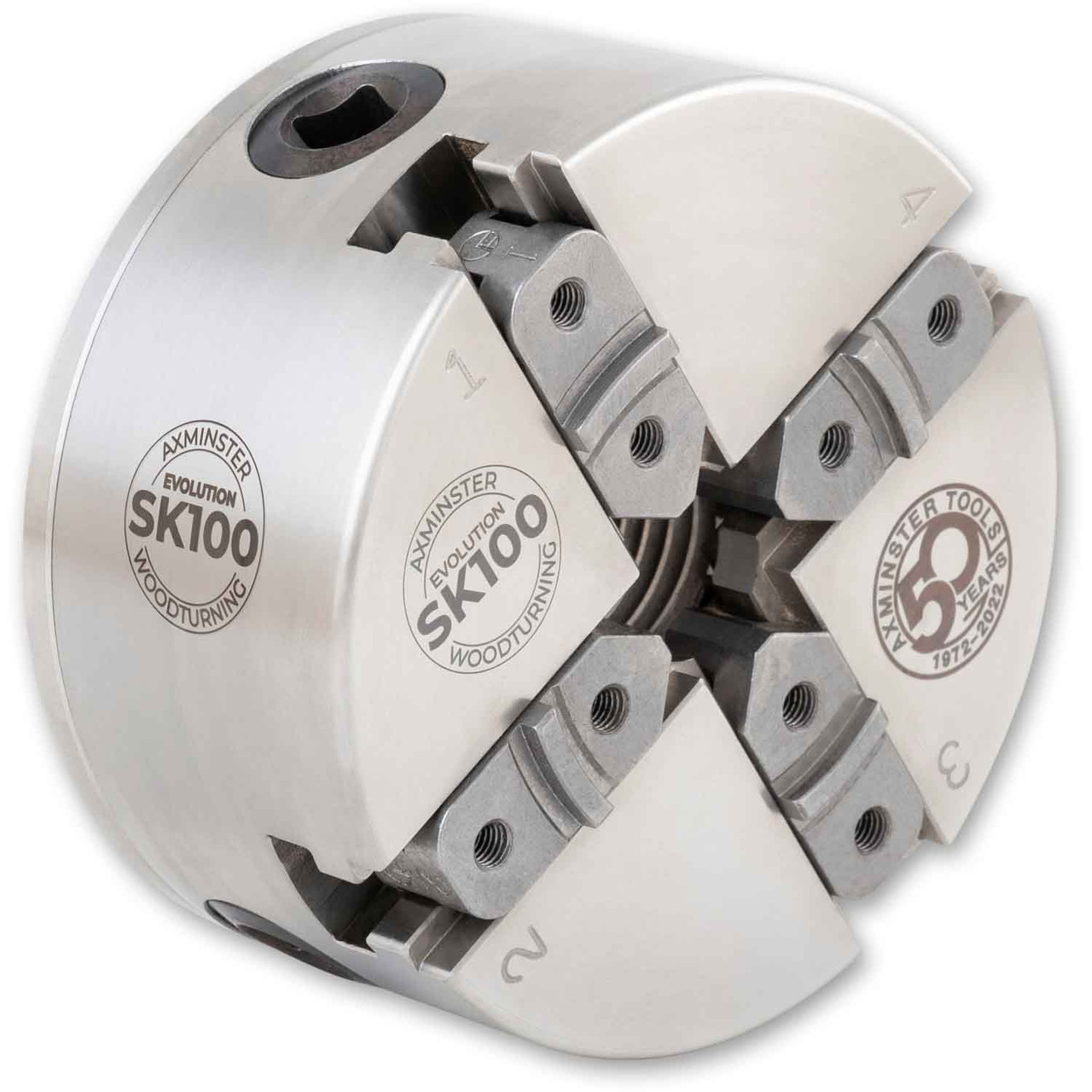 Axminster Woodturning, Evolution SK100 Chuck Body Only with 1" x 8 TPI Direct Thread (No Jaws), B Stock