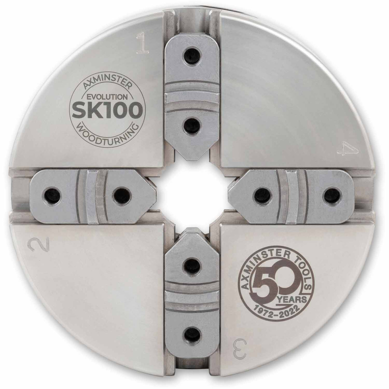 Axminster Woodturning, Evolution SK100 Chuck Body Only with 1" x 8 TPI Direct Thread (No Jaws), B Stock