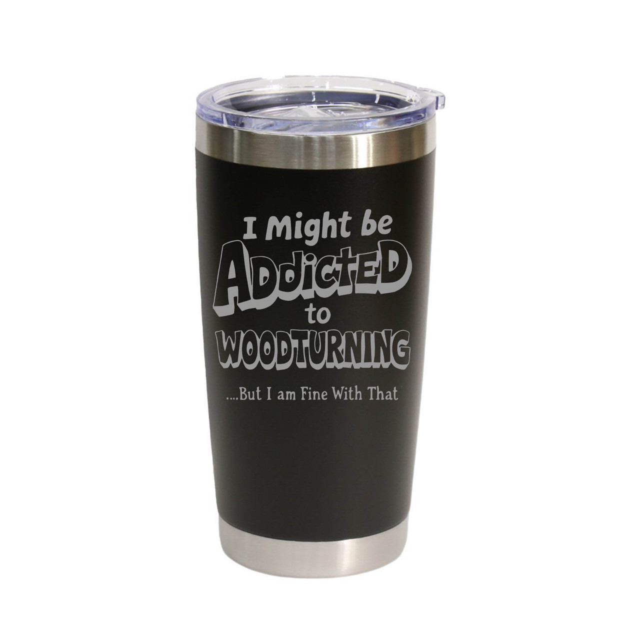 Woodturning #18 Stainless Steel Tumbler, 20 Oz.