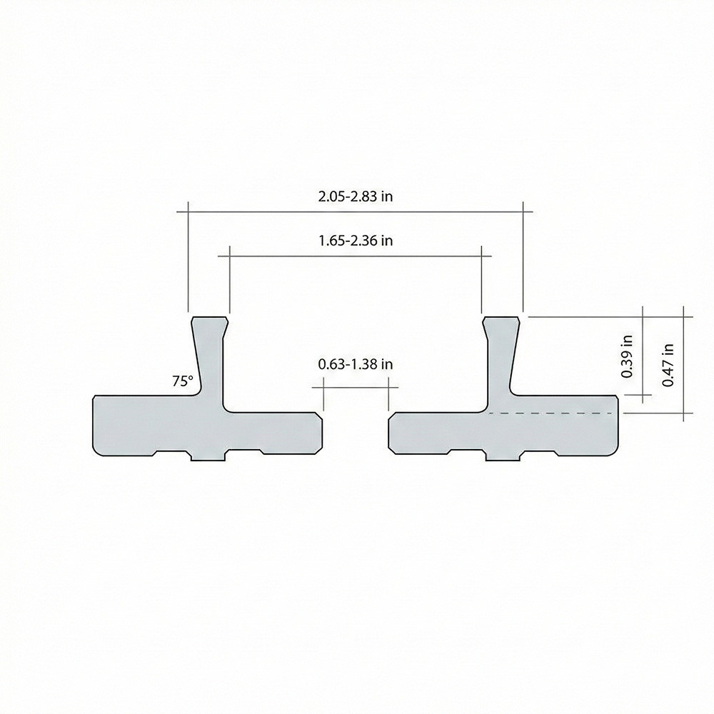 Old Standard Dovetail Jaws for the Hurricane HTC200 Chuck, Not Compatible with Wood Screw