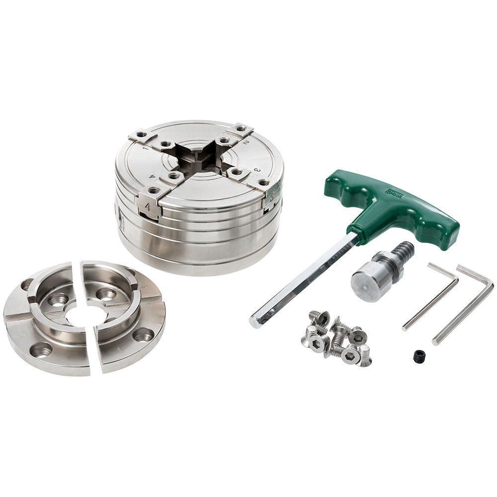 Hurricane, HTC200 4" Woodturning Chuck Kit w/ Dovetail Jaws - 1" x 8 TPI
