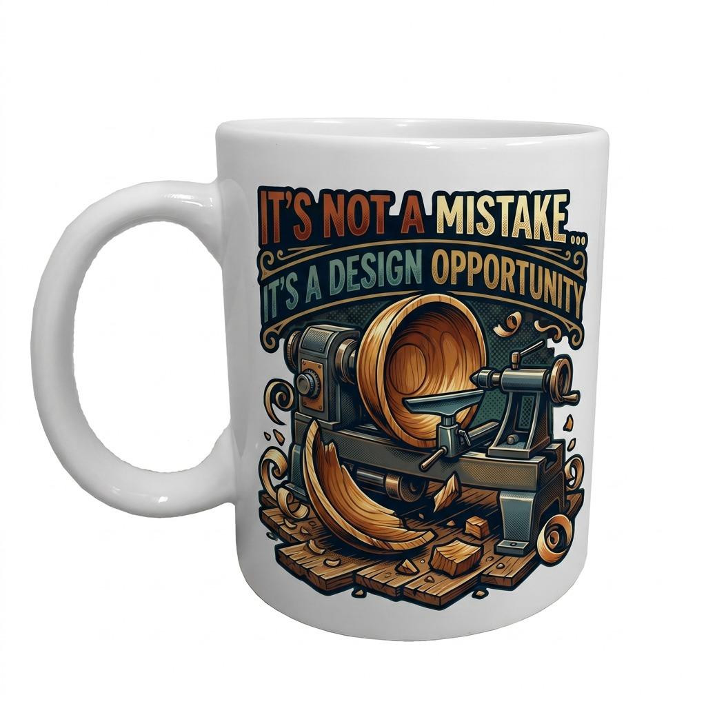 "It's Not A Mistake ... It's A Design Opportunity" 11 Ounce Ceramic Coffee Mug