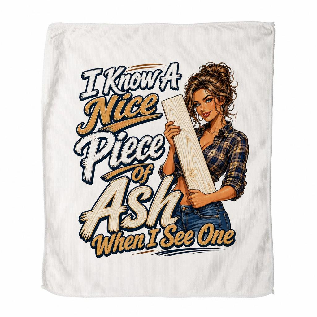 "I Know A Nice Piece Of Ash When I See One" Microfiber Towel