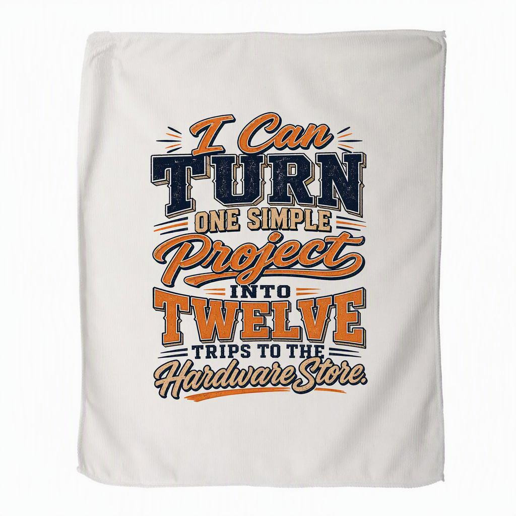 "I Can Turn One Simple Project" Microfiber Towel