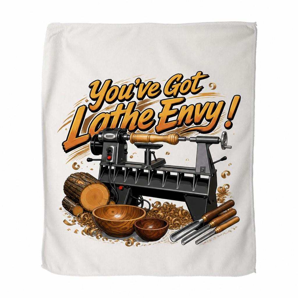 "You've Got Lathe Envy" Microfiber Towel