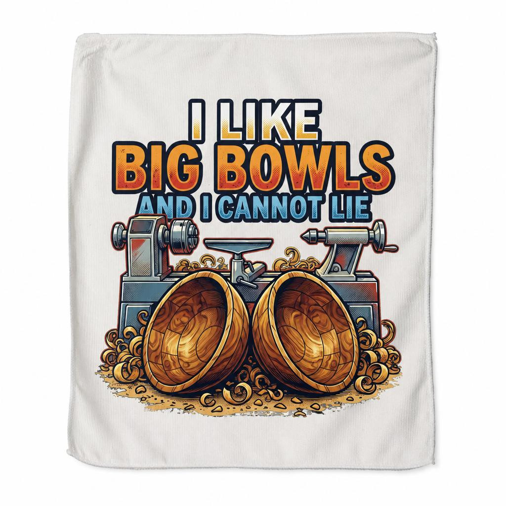 "I Like Big Bowls And I Cannot Lie" Microfiber Towel