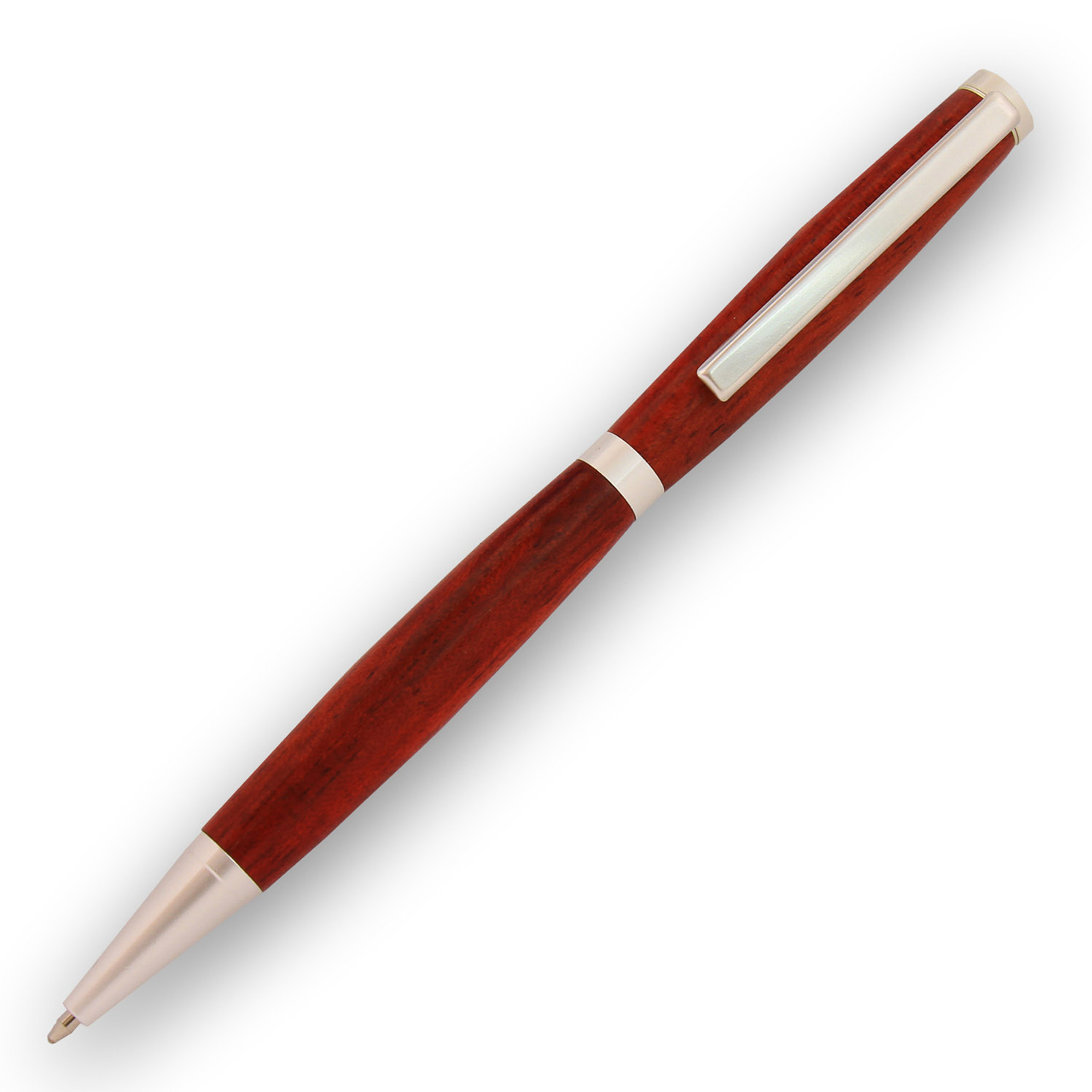 Legacy, Slimline Pen Kit, Satin Silver The Woodturning Store