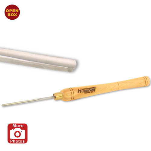 Hurricane 1/4"  Spindle Gouge from Round Bar Stock, High Speed Steel w Handle, B Stock