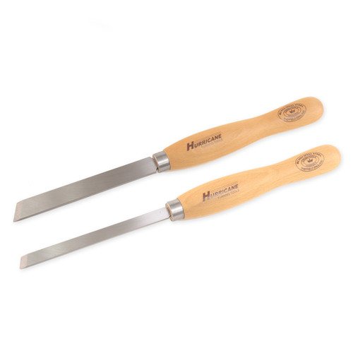 Hurricane, M2 HSS, 2 Piece Skew Chisel Pro Tool Set (3/4" and 1/2" Wide)