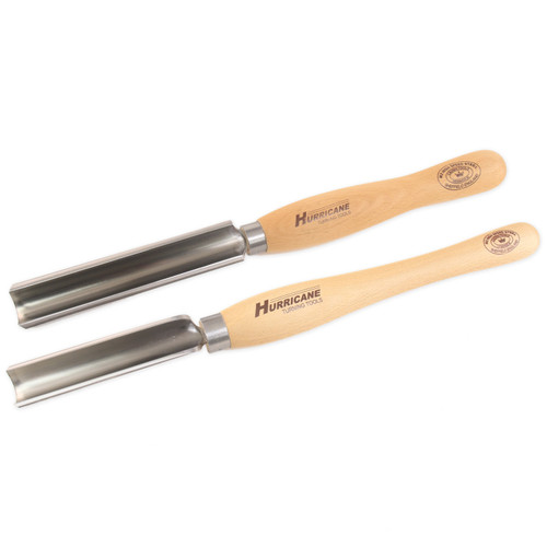 Hurricane, M2 HSS, 2 Piece Spindle Roughing Gouge Pro Tool Set (1 1/4" and 3/4" Flute)