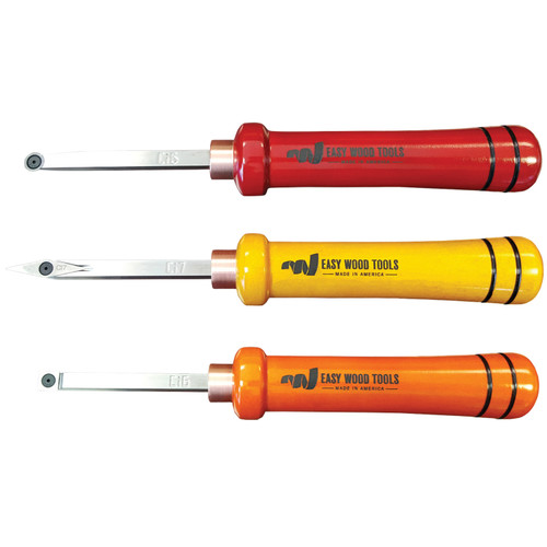 Easy Wood Tools, 3 Piece Carbide Micro Turning Set with Case
