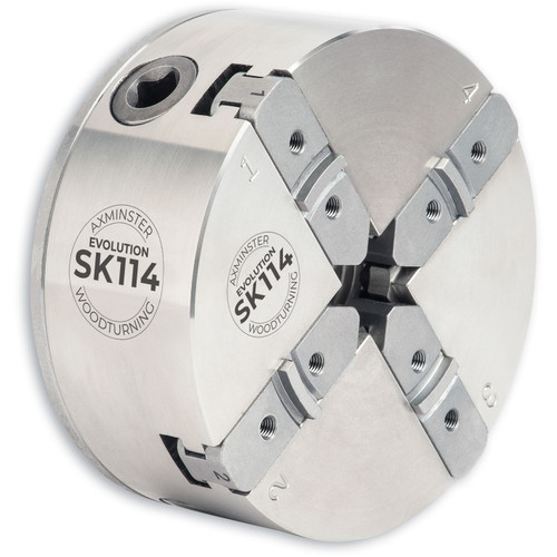 Axminster Woodturning, Evolution SK114 Chuck Package with M33 x 3.5mm Direct Thread (reverse locking)
