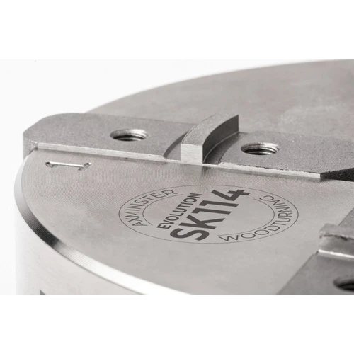 Axminster Woodturning, Evolution SK114 Chuck Body Only with 1 1/4" x 8 TPI Direct Thread - (No Jaws)