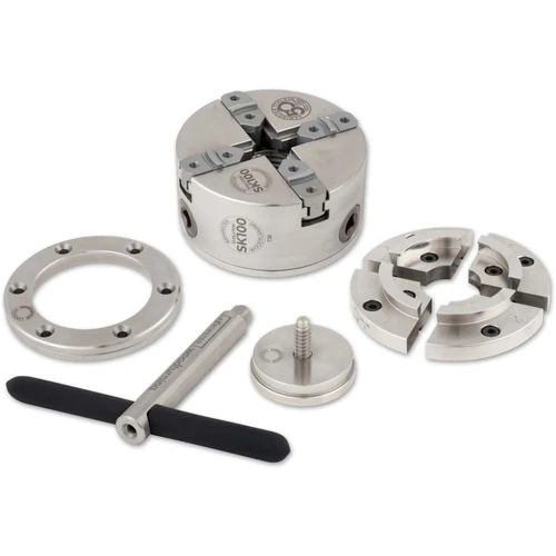 Axminster Woodturning, Evolution SK100 Chuck Package with 1 1/4" x 8 TPI Direct Thread