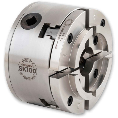 Axminster, Evolution SK100, Chuck Package with 1" x 8 TPI Direct Thread