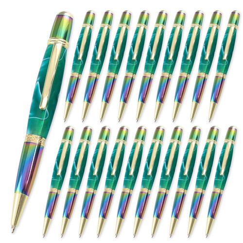 Legacy, Viceroy Pen Kit, Gold and Tie Dye, 20 Pack