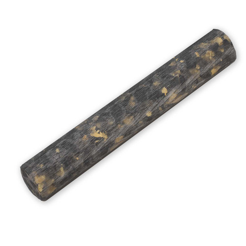 Legacy Premium Resin Pen Blank, Black with Gold Flakes, Round