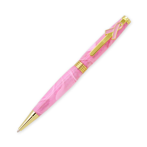 Legacy, Pink Ribbon Pen Kit, Gold