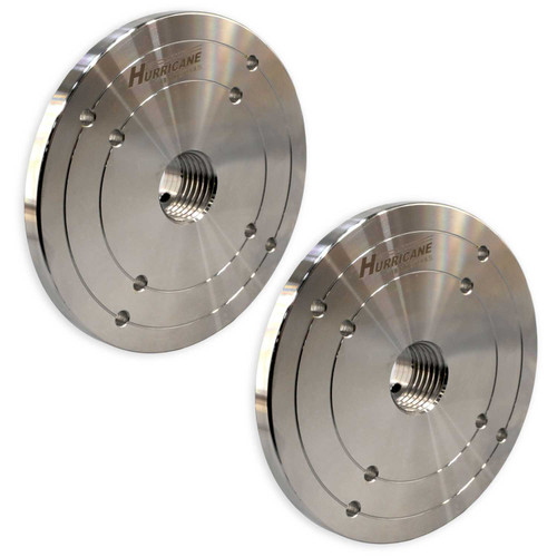 Hurricane, 6" Steel Faceplate, Series 2, 1  1/4" x 8 TPI, 2 Pack