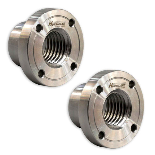 Hurricane, 2" Steel Faceplate, Series 2, 1" x 8 TPI (2 Pack)
