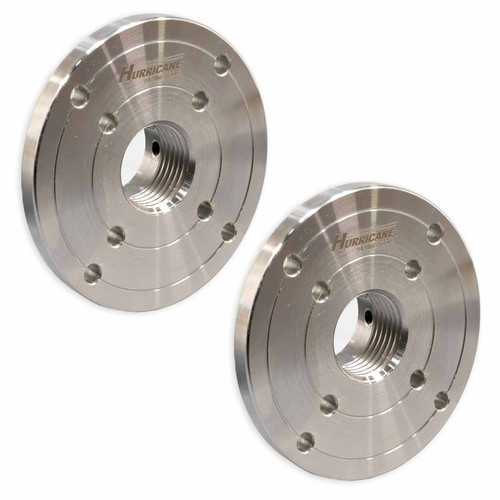 Hurricane, 4" Steel Faceplate, Series 2, 1 1/4" x 8 TPI, 2 Pack