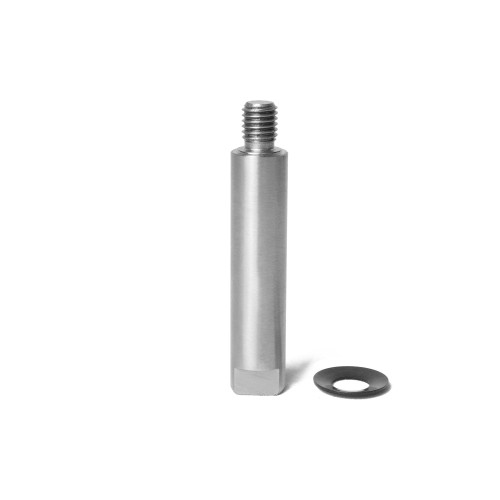 Hurricane, Stem For Wood Lathe Tool Rest System, 4" Total Length, Included Thread Diameter 5/8" with M10X1.5 Thread, B STOCK