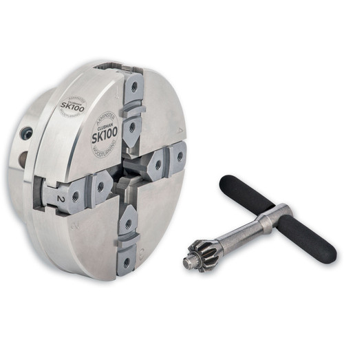 Axminster Woodturning, Clubman SK100 Chuck Kit With Pen Jaws - 1 1/4" x 8 TPI Direct Thread
