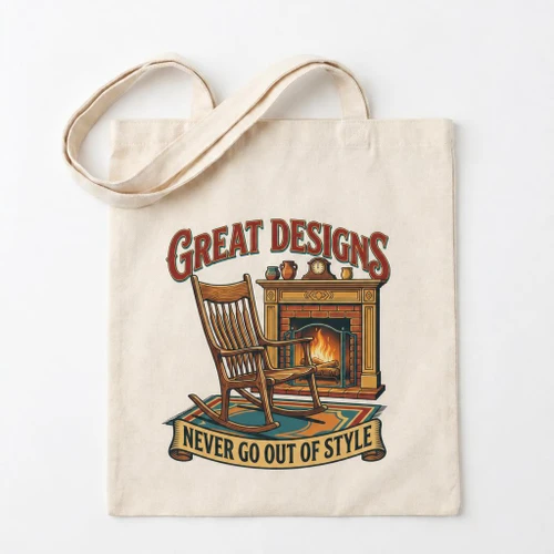"Great Designs Never Go Out of Style" Canvas Tote Bag