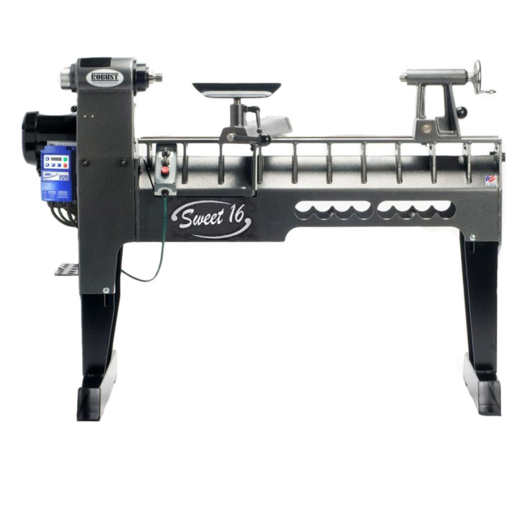 Robust, Sweet 16 Woodturning Lathe, Long Bed, 2 HP Motor - The