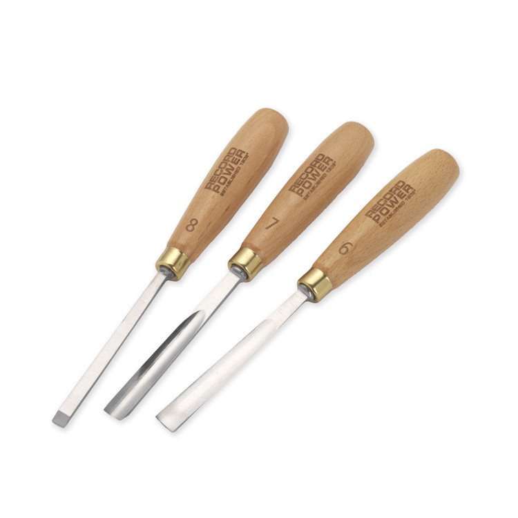 Record Power, 3 Piece Carving by Numbers Tool Set, Pattern Carving