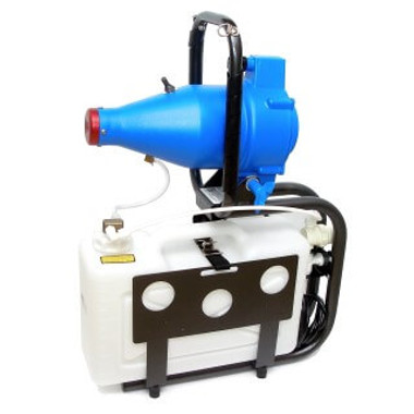 B&G and Curtis Dyna-Fog Tornado thermal fogger, side view, white background B&G and Curtis Dyna-Fog Tornado thermal fogger, side view, white background