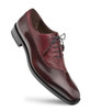  Mezlan Shoes Mens Burgundy Deerskin Calfskin Lace-up Oxford Postdam 