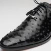  Marco Milano Mens Ostrich Leather Dress Shoes Black Criss 