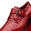  Marco di Milano Mens Red Caiman Gator Dress Shoes Rovigo 