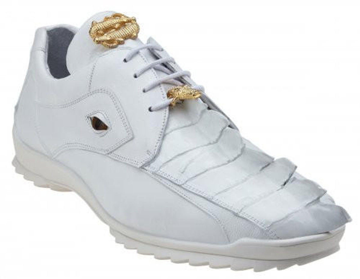 All white deals gator shoes