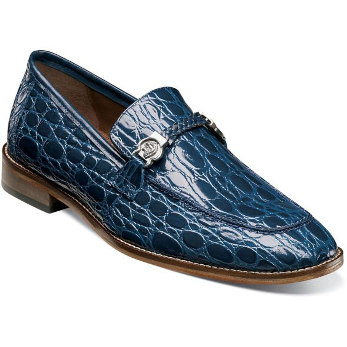 stacy adams blue loafers