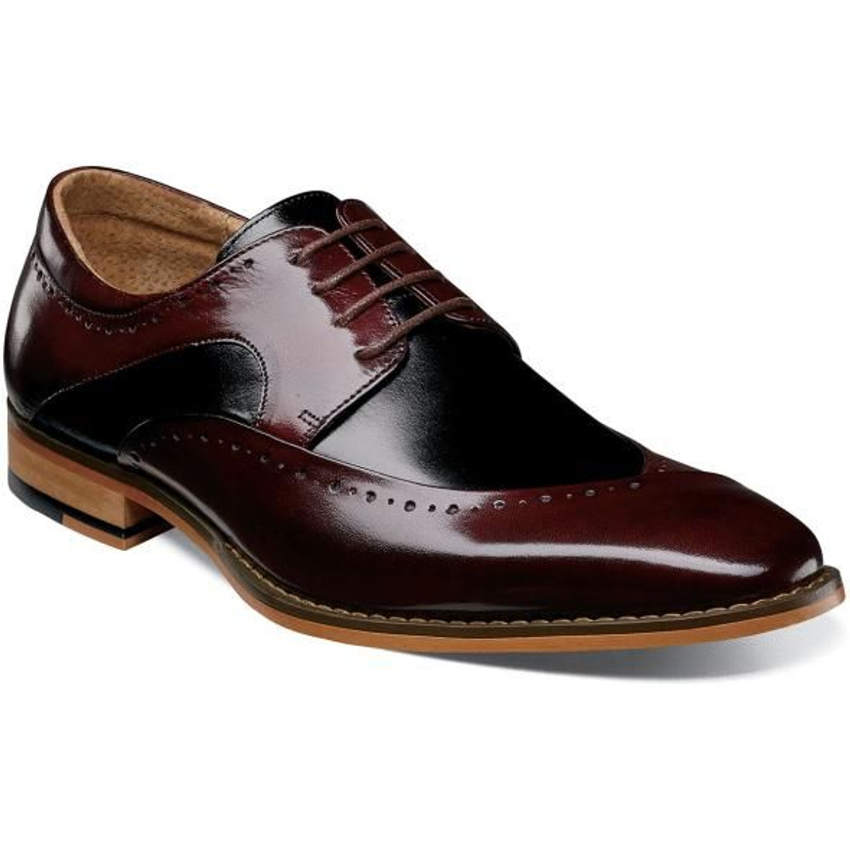 burgundy dress shoe