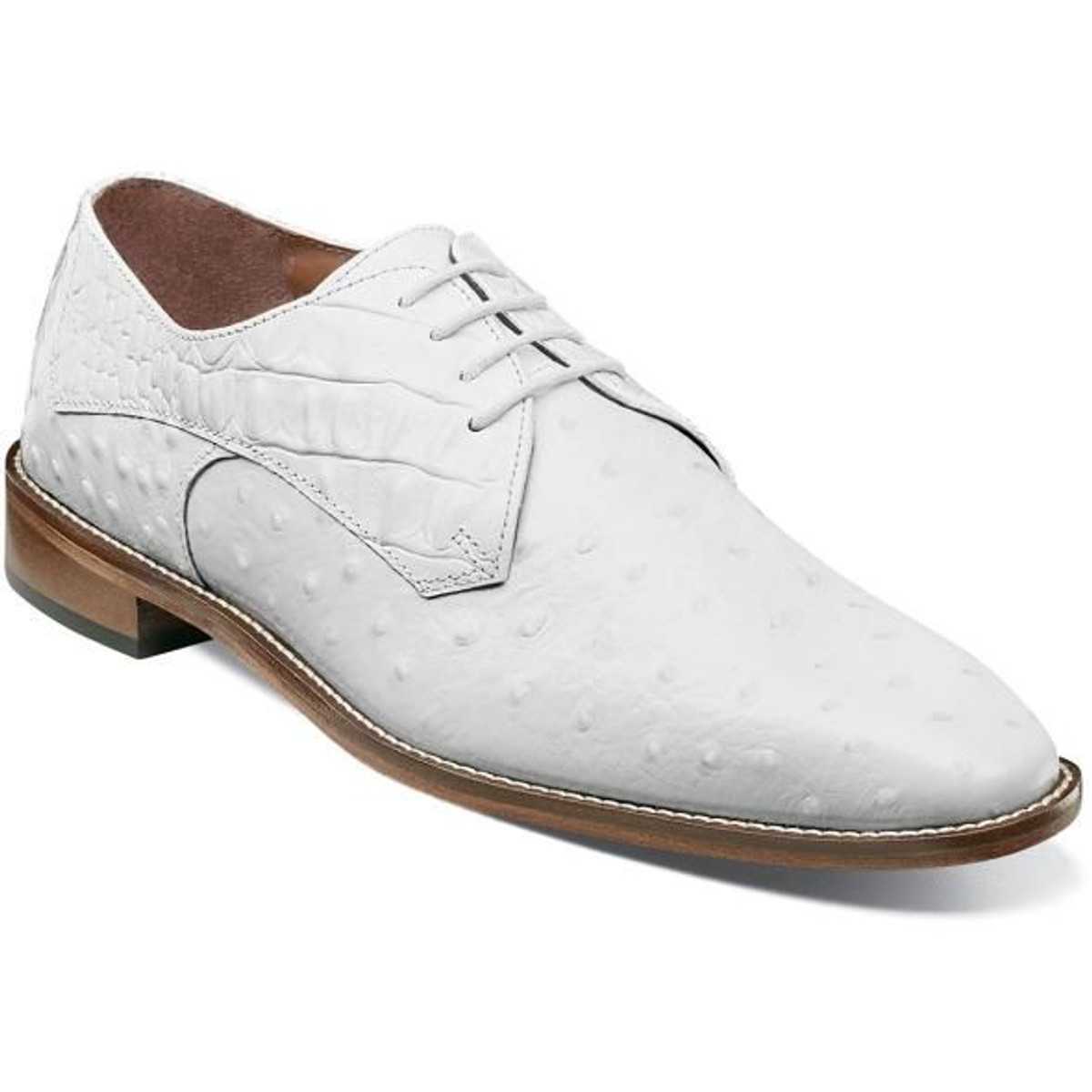 white stacy adams loafers